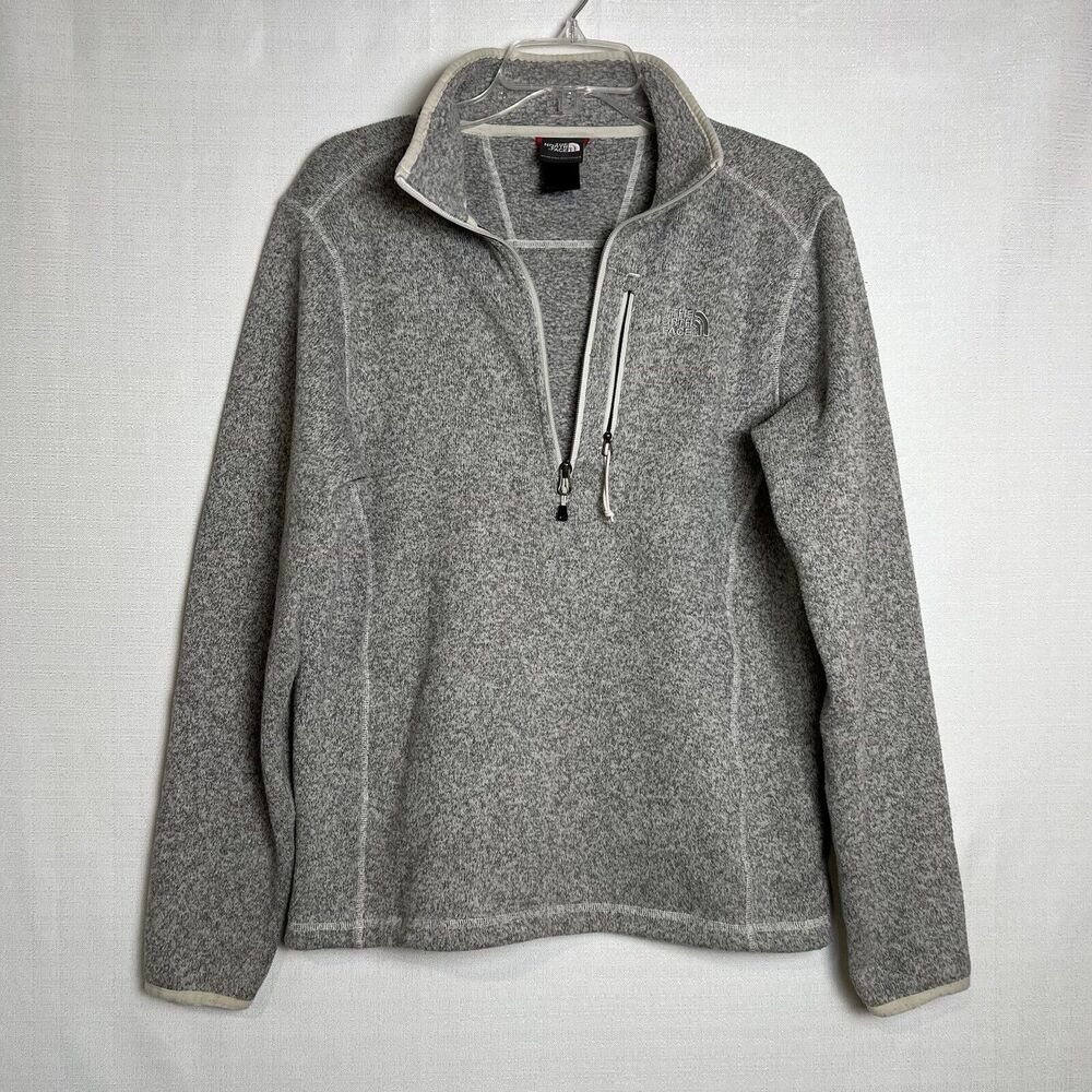 The North Face Gordon Lyons 1/2 Zip Fleece Pullover Sweater Men’s Size S Gray